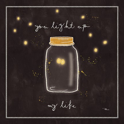 Framed Firefly Glow I Print