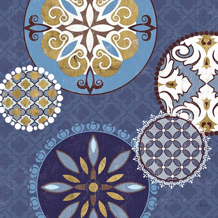 Framed Mediterranean Blue II Print