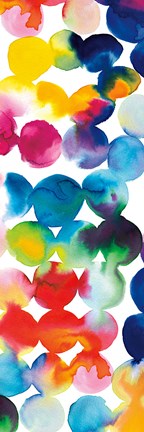 Framed Bright Circles III Print