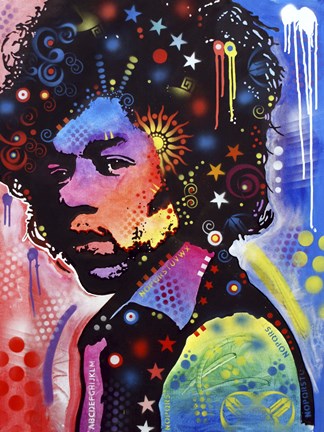 Framed Jimi Hendrix IV Print