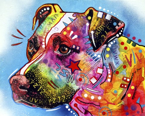 Framed Pit Bull 1059 Print