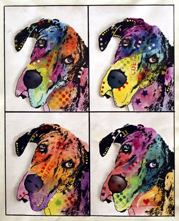 Framed 4 Danes Print