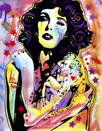 Framed Big Girls Don&#39;t Cry Print