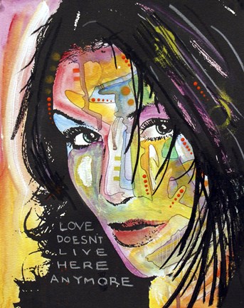 Framed Love Doesn&#39;t Live Here Print