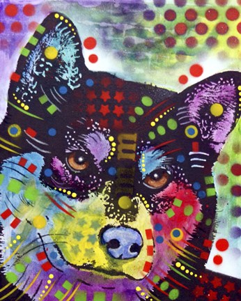 Framed Shiba Inu Print