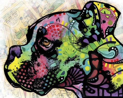 Framed Profile Boxer Deco Print