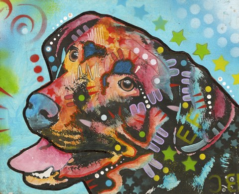 Framed Happy Dog Smiles Print