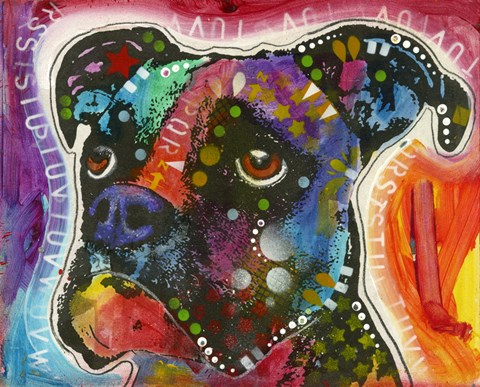 Framed Alphabet Dog Print