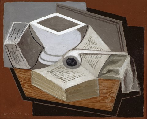 Framed Open Book, 1925 Print