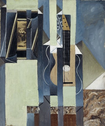 Framed Guitar, 1913 Print