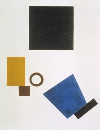 Framed Suprematism: Self-Portrait in Two Dimensions, 1915 Print