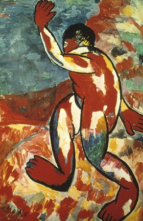 Framed Bather, 1910 Print