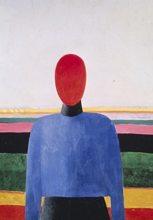 Framed Bust of Woman Print