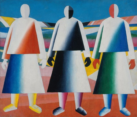 Framed Girls in the Field, c. 1928 Print