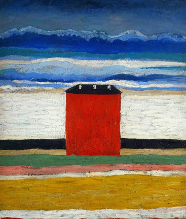 Framed Red House, 1932 Print