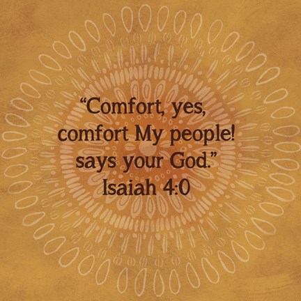 Framed Jacobean Medallion Scripture III Print