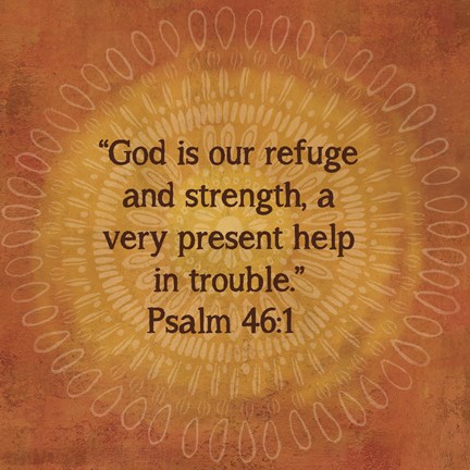 Framed Jacobean Medallion Scripture IV Print