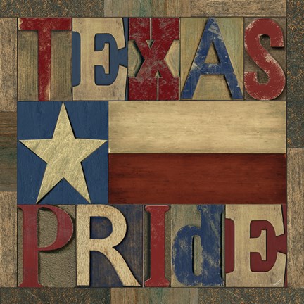 Framed Texas Printer Block II Print