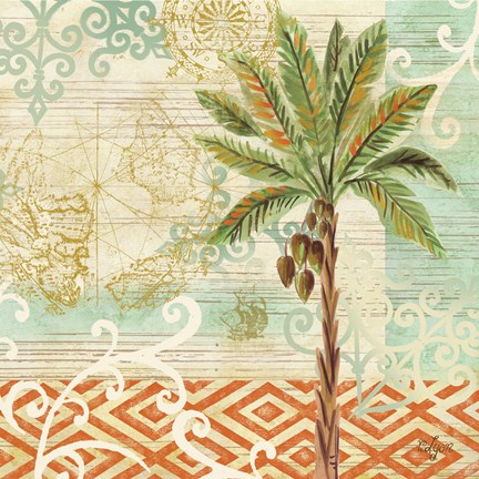 Framed Spice Palms II Print