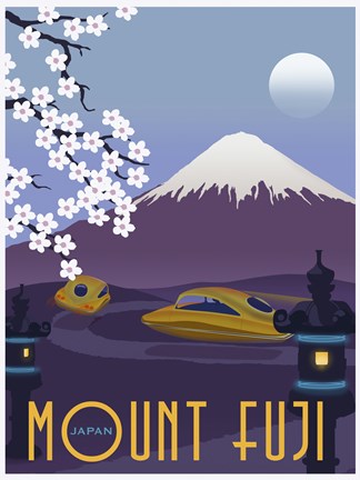 Framed Mt Fuji Print