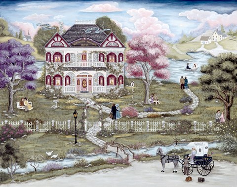 Framed Honeymoon Hideway Hotel Print