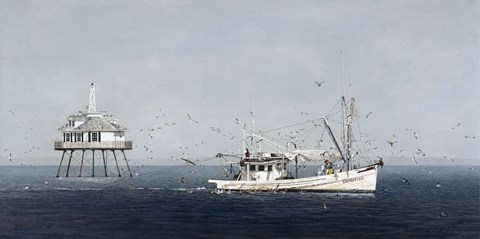 Framed Middle Bay Light Print