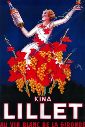 Framed Kina Lillet Print