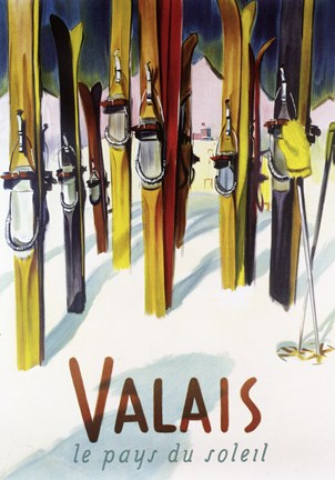 Framed Valais French Print