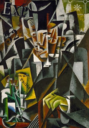 Framed Philosopher, 1915 Print