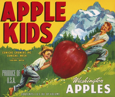 Framed Apple Kids Print