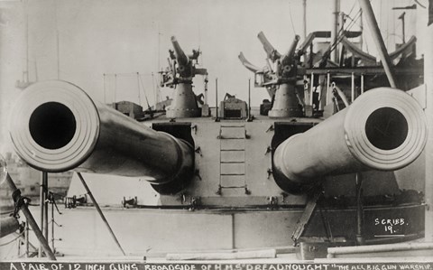 Framed Broadside of HMS Dreadnought Print