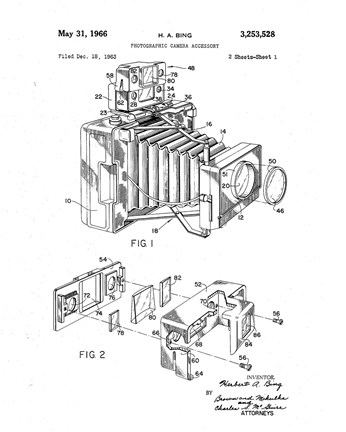 Framed Polaroid Camera Accessory Print