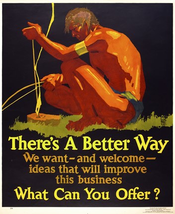 Framed There's A Better Way Print