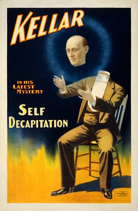 Framed Kellar in his Latest Mystery Print