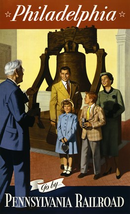 Framed Go by Pennsylvania Railroad Print