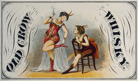 Framed Old Crow Whiskey Print