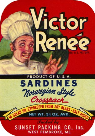 Framed Victor Renee Sardines Print