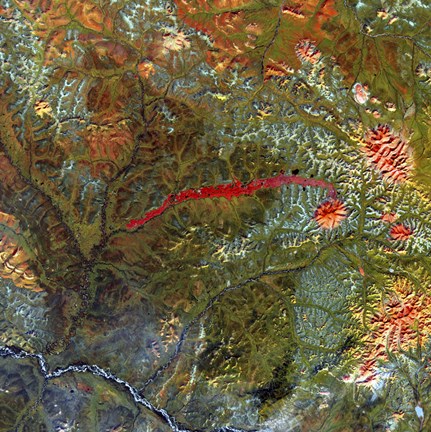 Framed Anyuyskiy Volcano Print