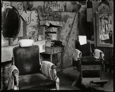 Framed Barber Shop Print