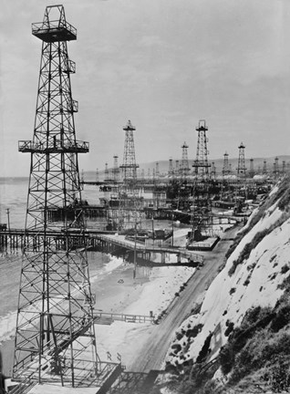 Framed California Dreaming, of Oil Print