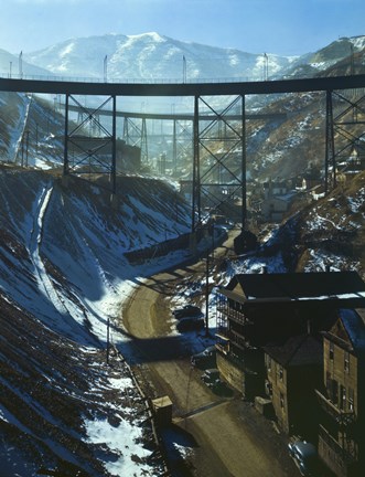 Framed Carr Fork Canyon, Seen from ""G"" Bridge Print