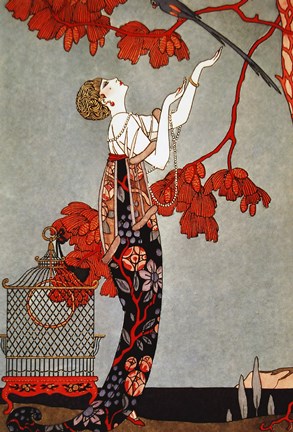 Framed Oriental Red, 1914 Print