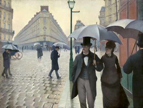 Framed Paris Street, A Rainy Day Print