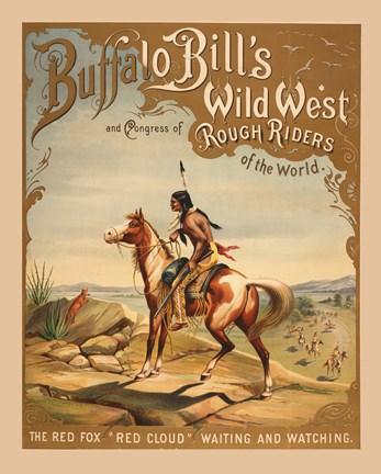 Framed Buffalo Bills Wild West I Print