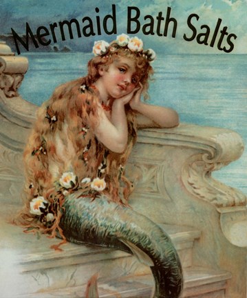 Framed Mermaid Bathsalts Print