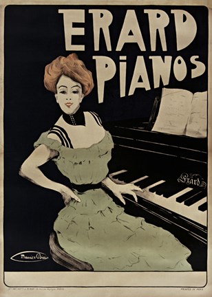 Framed Erard Pianos Print