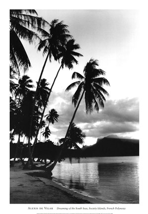 Framed Dreaming of the South Seas, Society Islands, French Polynesia Print