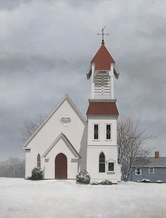 Framed Pigeon Cove Chapel Print