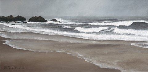 Framed Ocean Beach Print