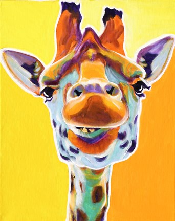 Framed Giraffe No. 3 Print